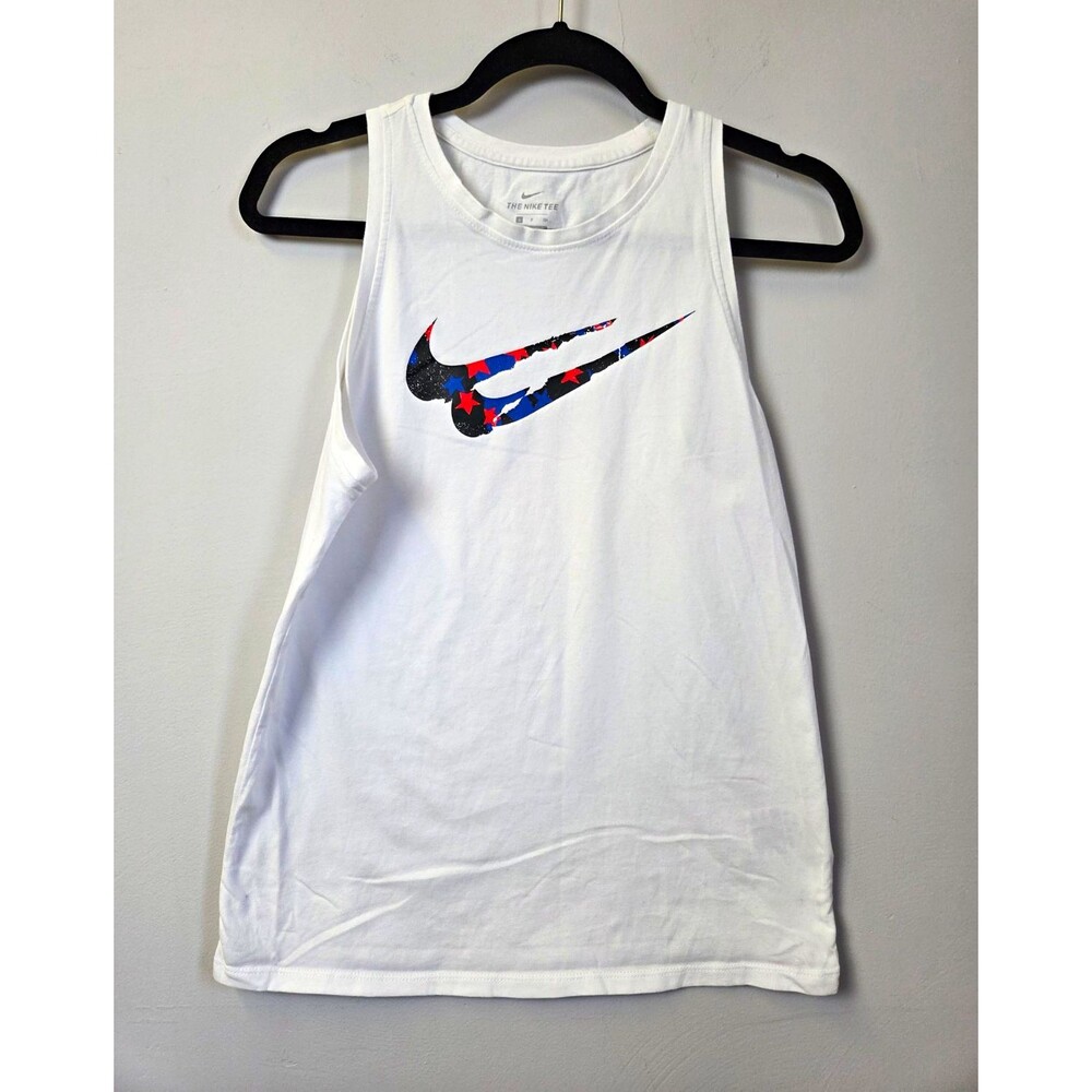 Nike The Nike Tee Dri-FIT Women’s White Sleeveless Round Neck Tank Top S